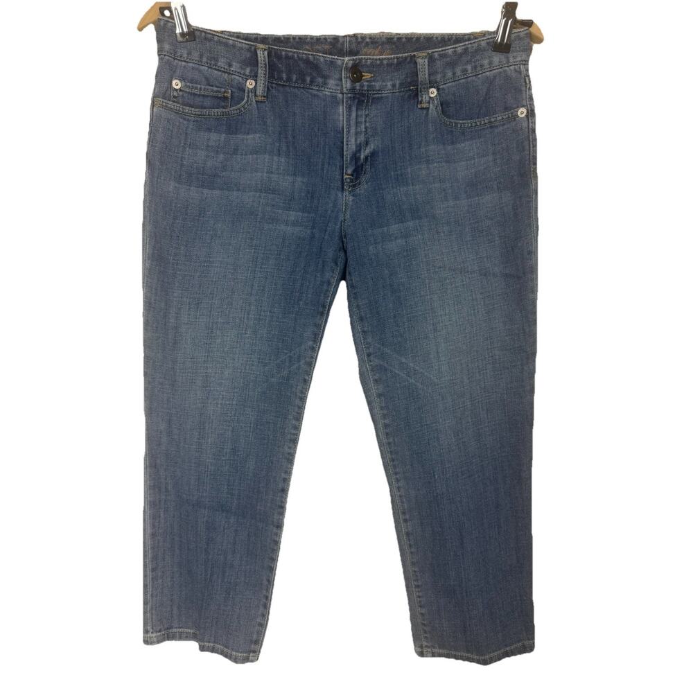 Ann Taylor Loft Capri Jeans Women's 8 Low Rise‎ Straight Leg Preppy Spring Beach